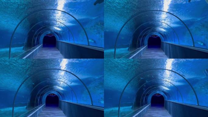 海底隧道深蓝色