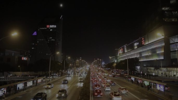 夜景 双井桥 北京 车流 城市夜景 灯光