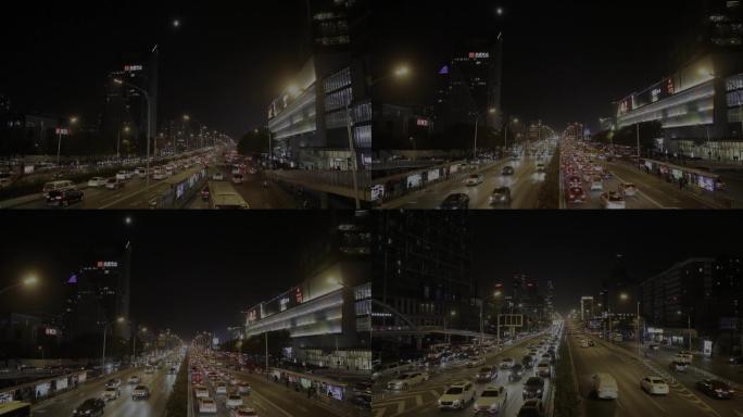 夜景 双井桥 北京 车流 城市夜景 灯光