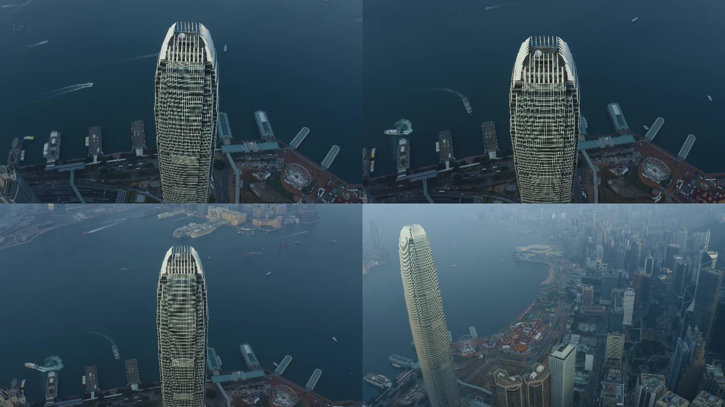 香港国际金融中心原创4K航拍