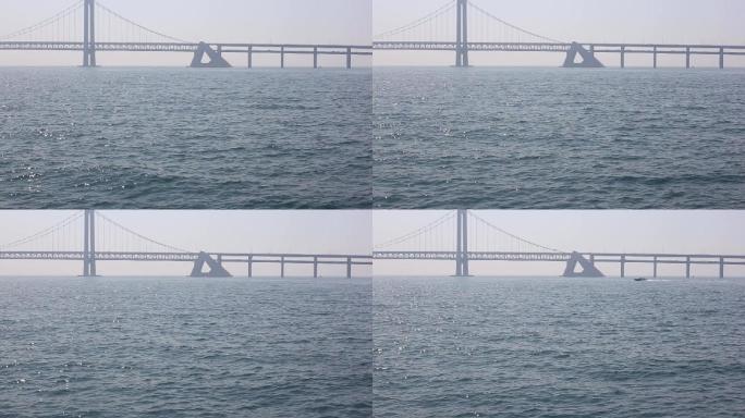 海边 波浪 小清新 日系 跨海大桥