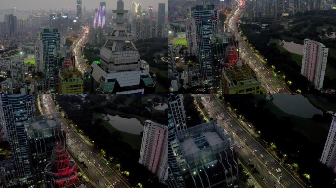 深圳福田滨河大道夜景