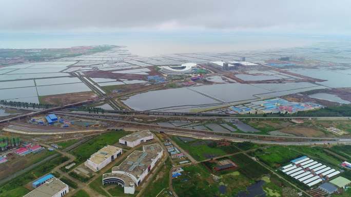 青岛红岛在建运动场高铁站