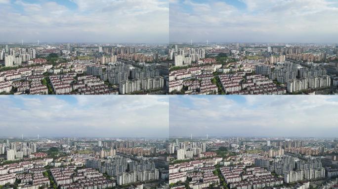 上海徐家汇地标建筑龙华路4K航拍原素材