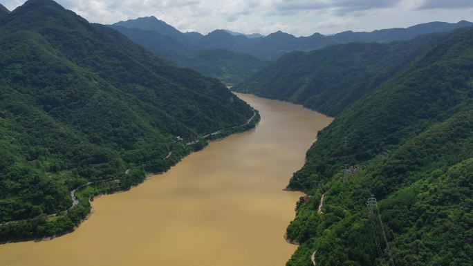 原创 陕西安康汉江自然风光航拍