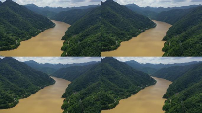 原创 陕西安康汉江自然风光航拍