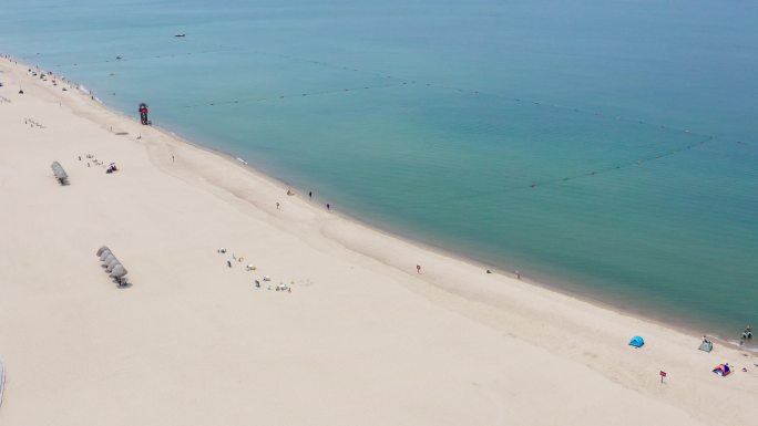 山东荣成那香海海水浴场航拍