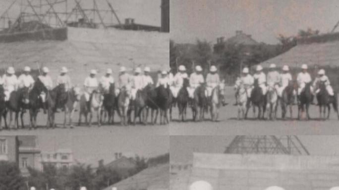 1929年美国士兵骑马