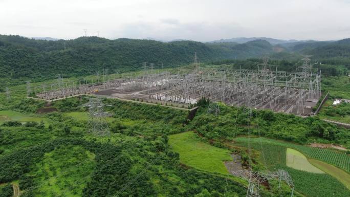 4K 国家电网山区变电站电力设施