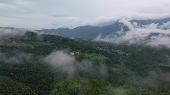 原创 湖北襄阳市梯田乡村田园山区自然风光