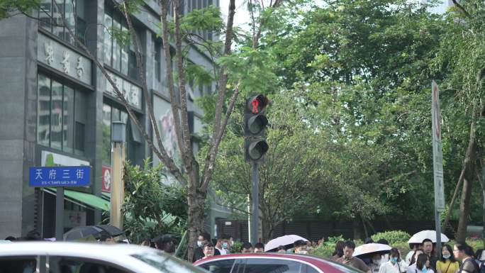 街口 人流 车流 红绿灯