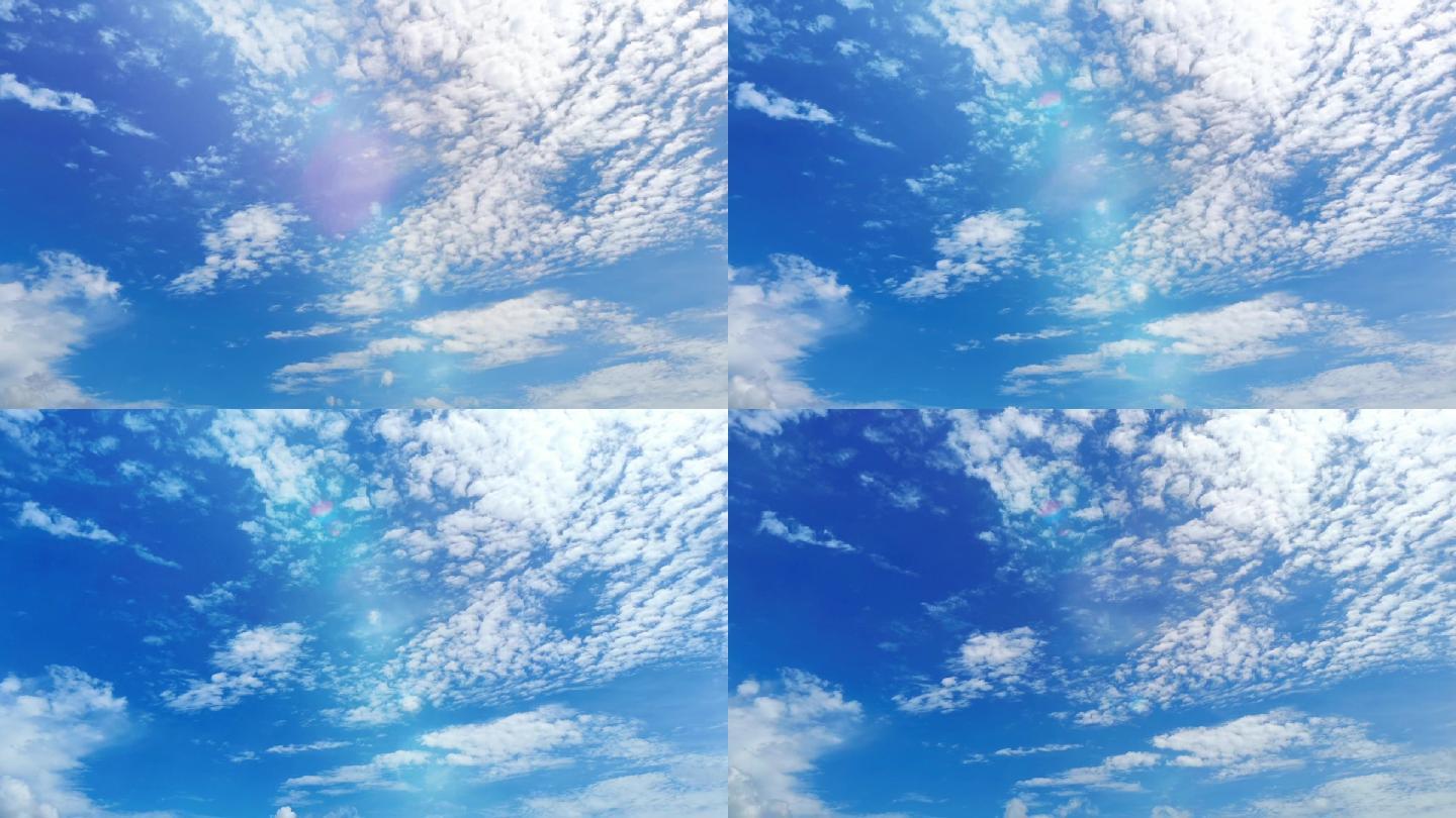 蓝天白云天空空镜头