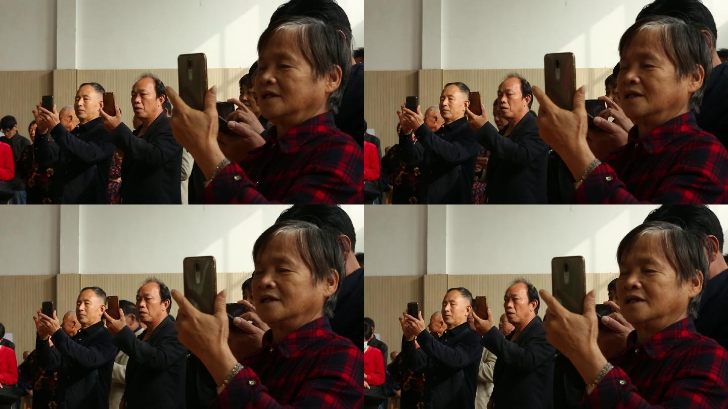 老年人智能手机拍照录像摄影短视频幸福生活