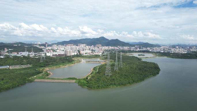 【正版素材】深圳石岩水库 深圳石岩湖