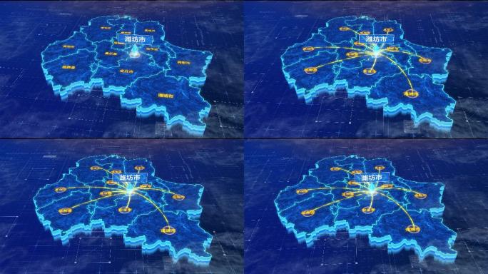 潍坊市辐射全市网络地图