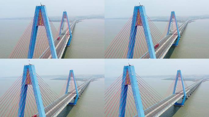 青岛丁字湾大桥航拍4K视频
