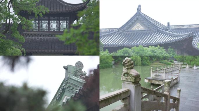 建筑 古建筑 中国风行宫阁楼空镜A009