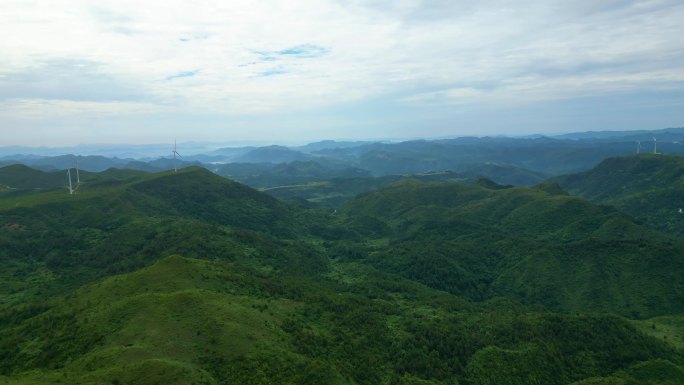 航拍大山高山山区贵州大山云贵高原山区