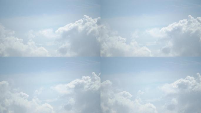 实拍蓝天白云，夏季天空，风起云涌