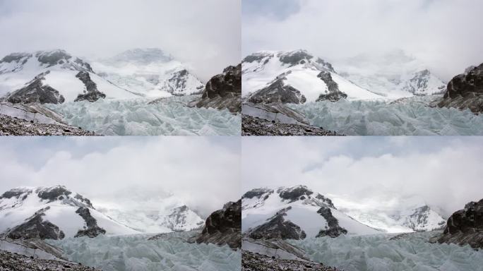 【原创】云雾中的珠峰_延时拍摄珠穆朗玛峰