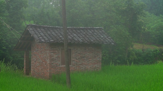 雨后乡村空境（原始素材）