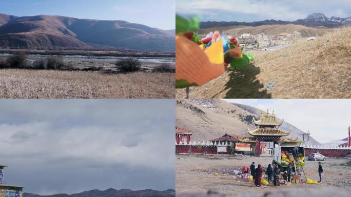 西藏文化自然风光藏族生活素材