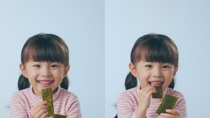 吃海苔的小女孩