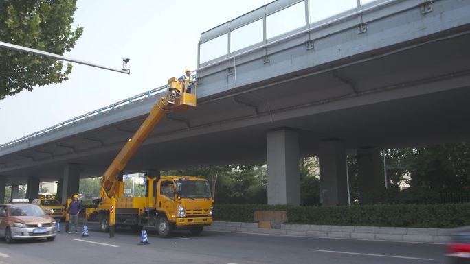 干净 环卫 清洁工 公路 清洁
