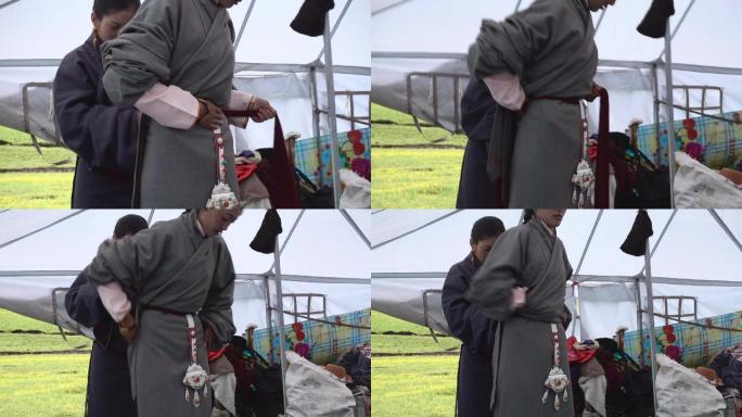 四川宣传片记录片阿坝藏族家庭婚礼摄影