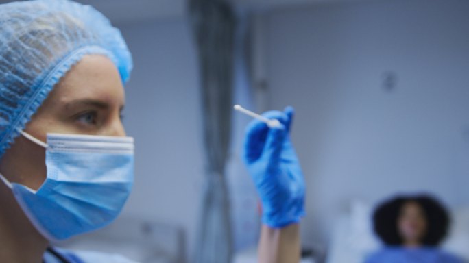 医护人员工作场景核酸检测疫情防控新冠筛查