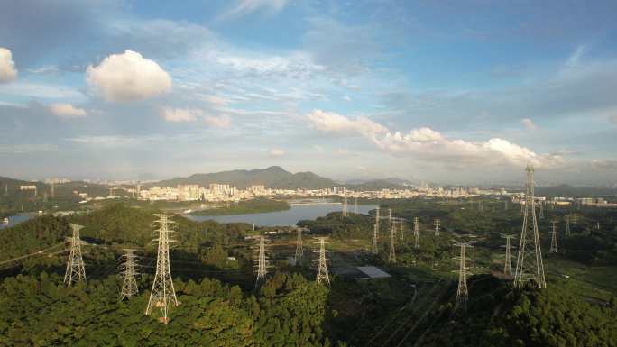 【正版素材】深圳宝安石岩湖，石岩水库航拍