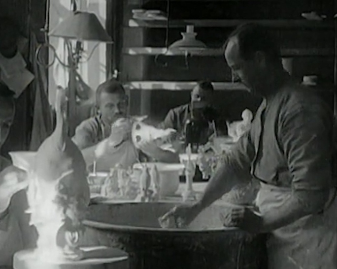 1925年德国麦森瓷器制作过程
