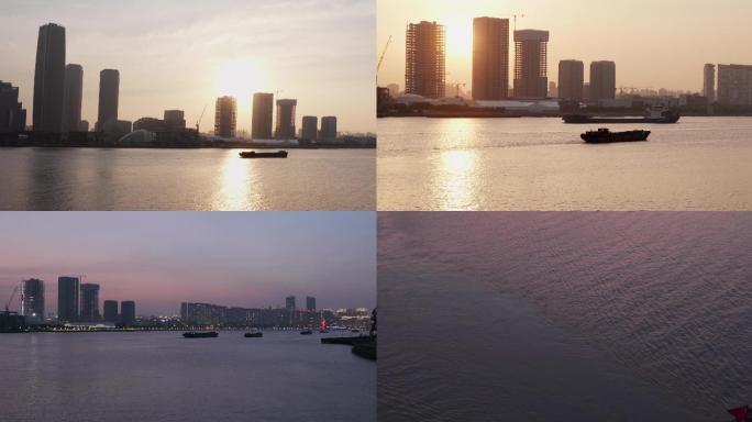 上海西岸滨江绝美日落