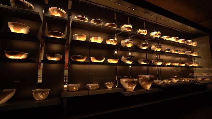 博物馆仰韶文化彩陶器展览B