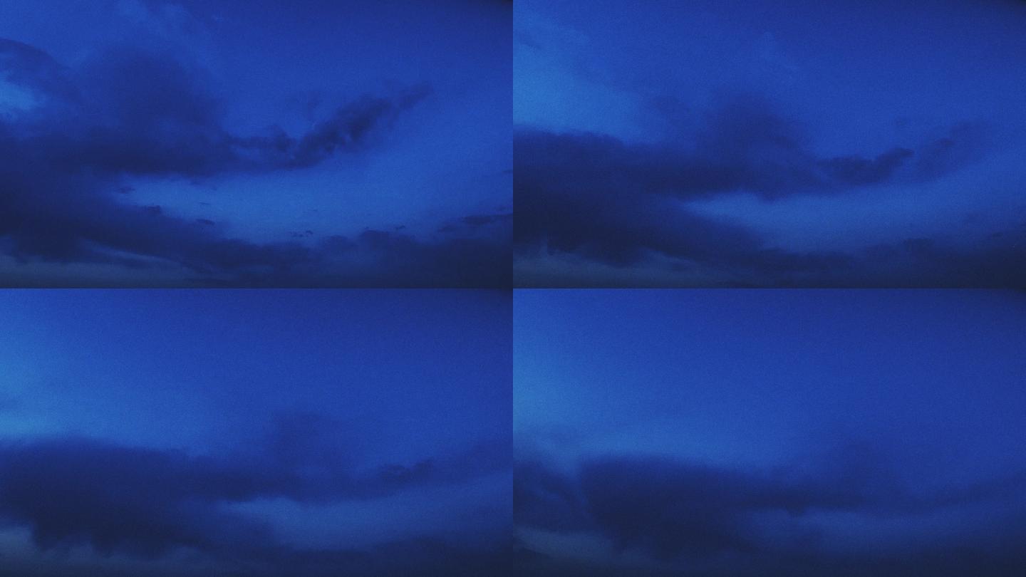 【HD天空】逐渐天黑云影魔幻云层夜影云絮
