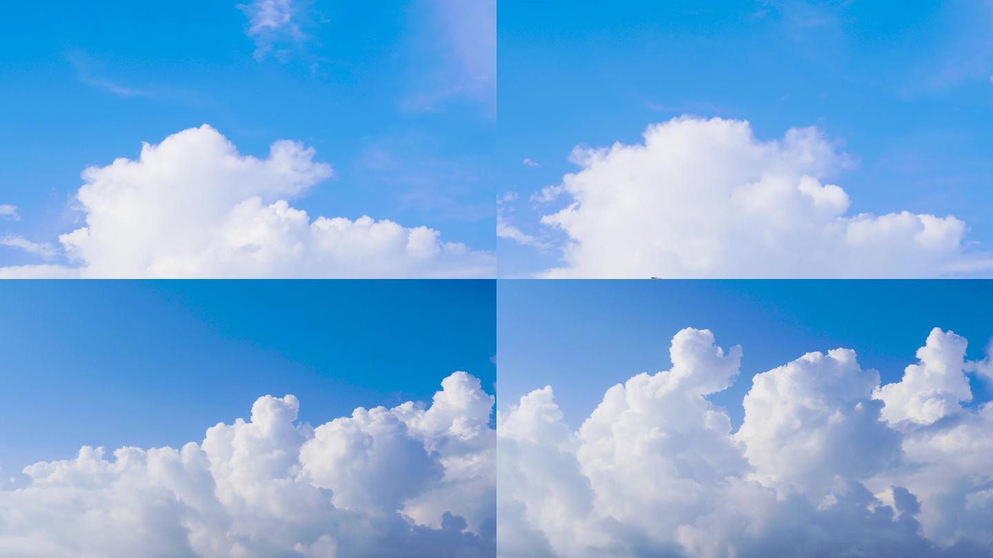 蘑菇云-蓝天白云空镜头