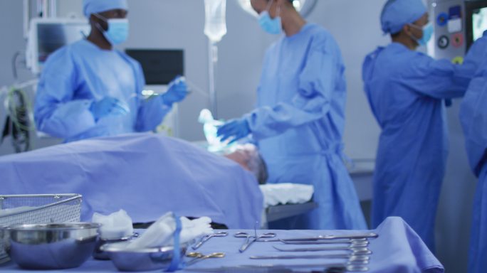 医护人员工作场景动手术手术室抢救急救医疗