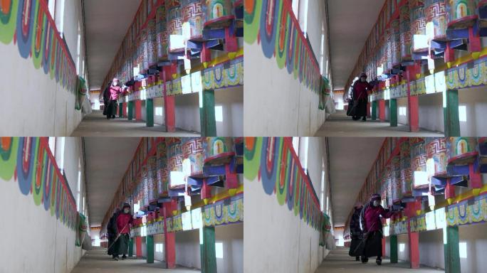 西藏藏民转经转运