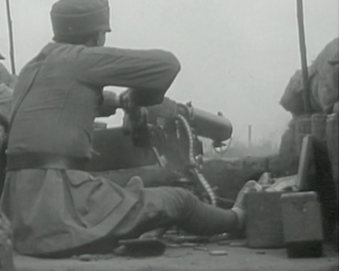 1932年中国士兵在战壕里