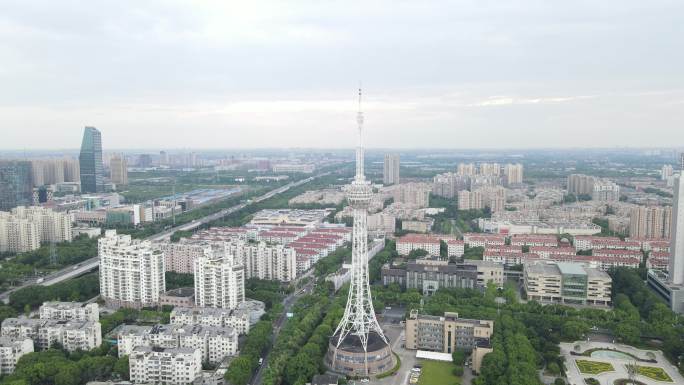 上海奉贤区电视台地标建筑奉贤档案馆4K