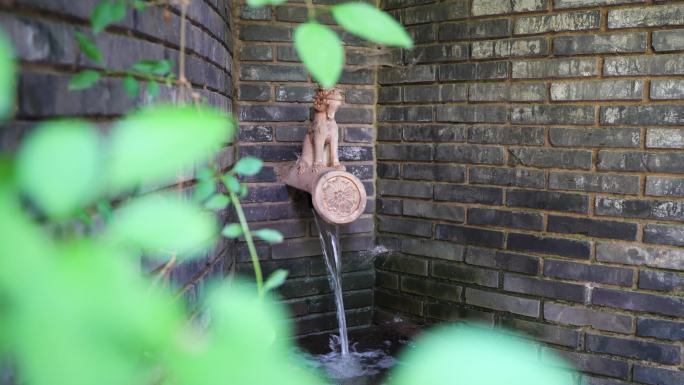 园林水渠古典雕塑出水口