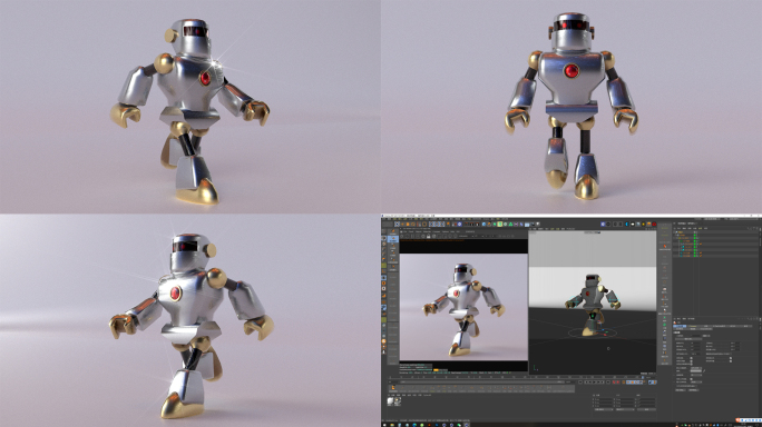 铁皮机器人-C4D模型