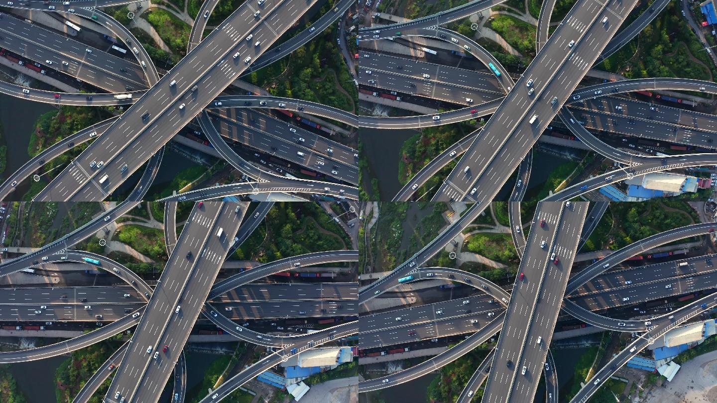 交通车流 城市交通 高架桥 立体交通