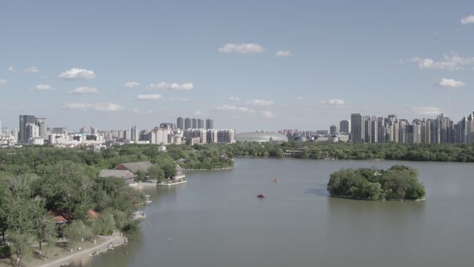 天津 水上公园  电视塔 城市风景 天塔