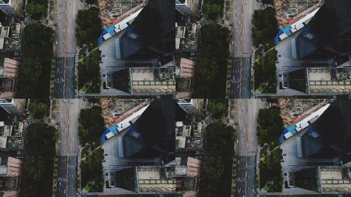 0010_D航拍城市建筑高楼楼群写字楼