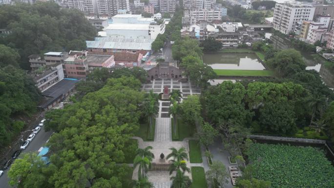 东莞虎门公园空镜头航拍