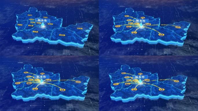 新乡市辐射全市网络地图