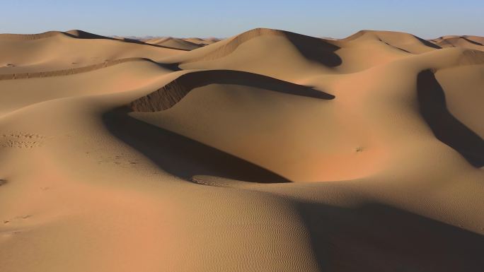 沙漠航拍素材 沙漠地质公园