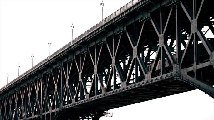 南京长江大桥航拍视频素材