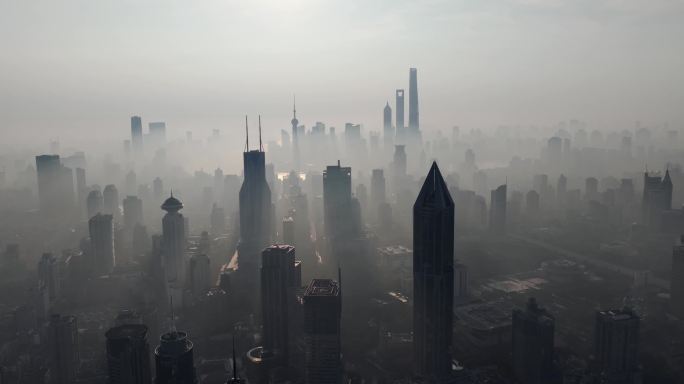 上海疫情 雾霾日出 平流雾 盛景